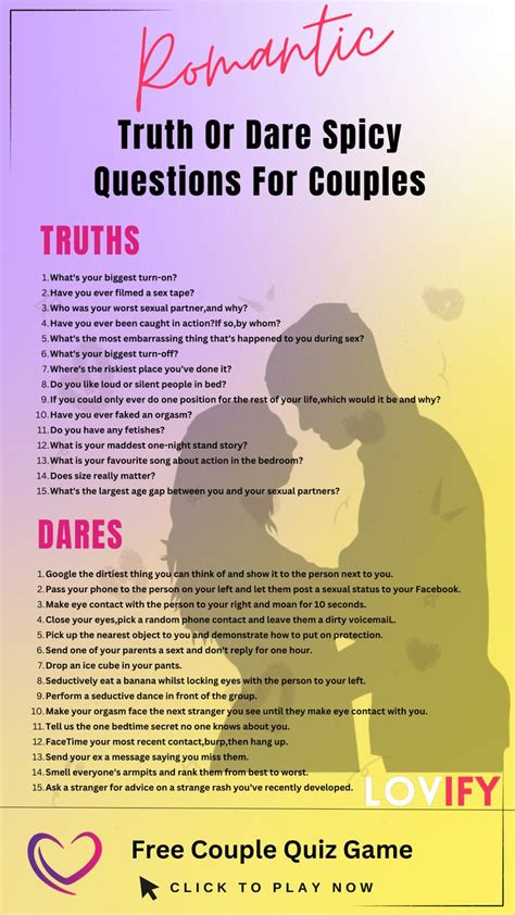 truth or dare questions romantic|150+ Truth or Dare Questions for Couples: Spice Up。